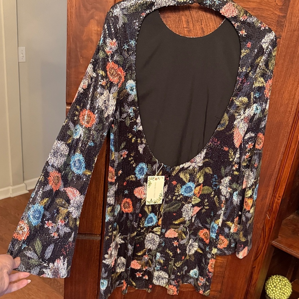 Chelsea & Violet Floral Long Sleeve Dress - Multicolor
